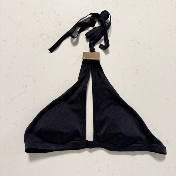 Victoria’s Secret Black Bikini Top SIZE Small - Picture 1 of 8